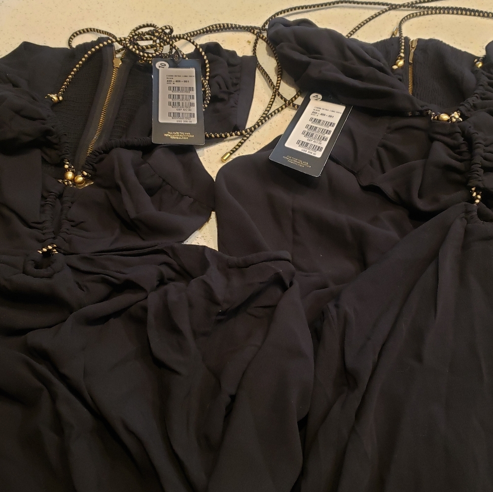 Vix Swimwear Luana Detail Long Dress in Black - Picture 9 of 12